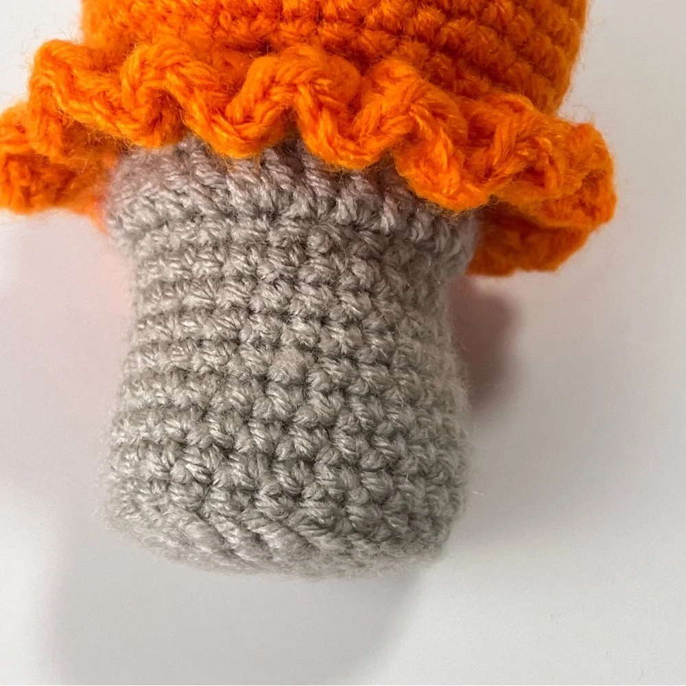 Cat Toy Handmade Catnip-stuffed Orange Ice Cream Crochet Toy